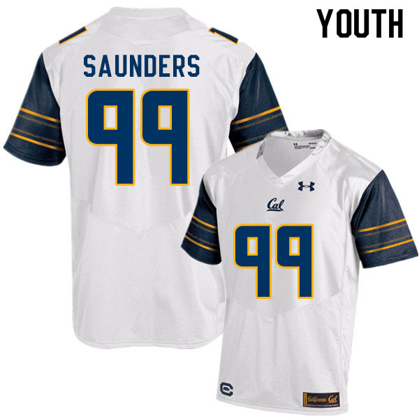 Youth #99 Ethan Saunders Cal Bears College Football Jerseys Sale-White